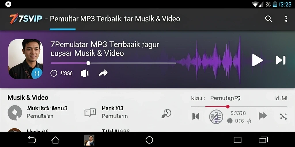 Antarmuka intuitif dan fitur Pemutar MP3 yang mengesankan.
