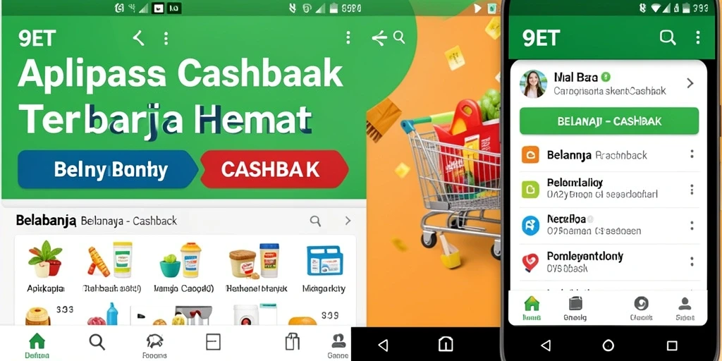 Antarmuka aplikasi 9ET yang mudah digunakan untuk Cashback.