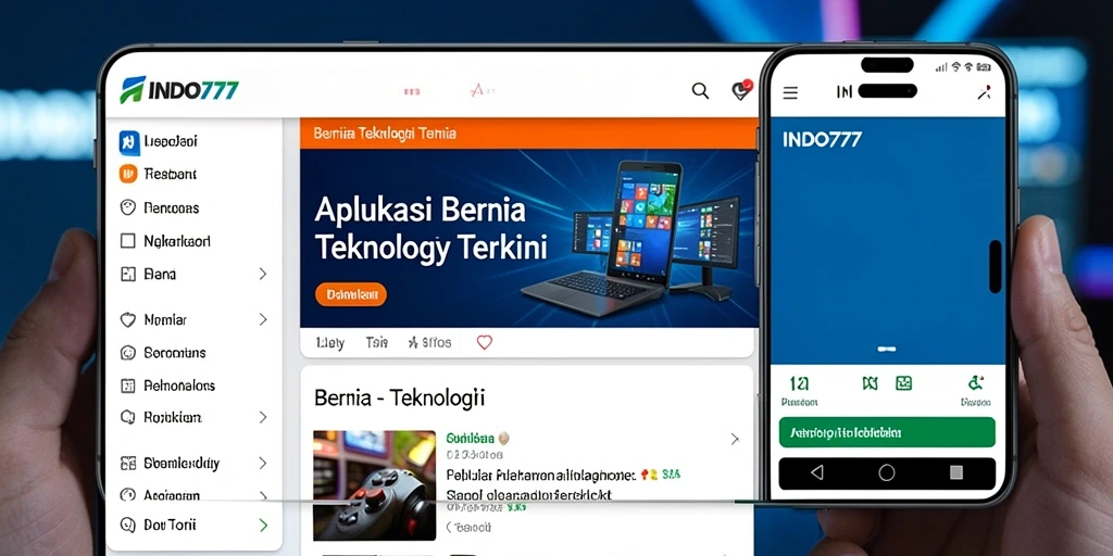 Antarmuka INDO777 menampilkan berita teknologi terkini secara intuitif.