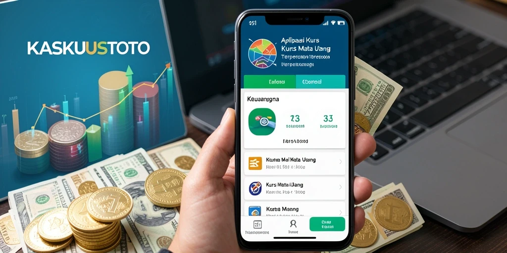 Antarmuka KASKUSTOTO menampilkan nilai tukar real-time yang mudah dibaca.