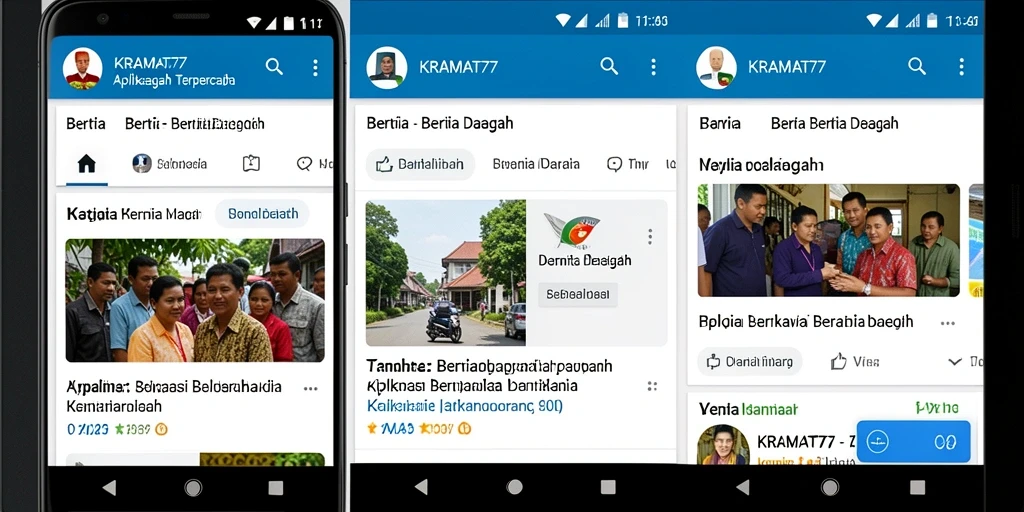 Tampilan antarmuka aplikasi KRAMAT77 yang nyaman digunakan.