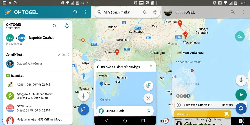 Antarmuka pengguna OHTOGEL yang intuitif dan mudah digunakan untuk GPS Offline Maps.