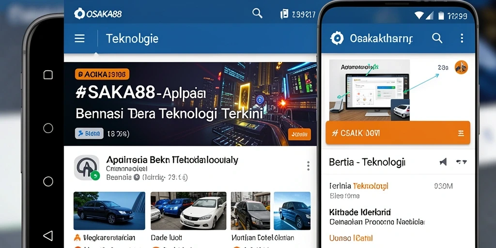 Tampilan antarmuka aplikasi OSAKA88 yang modern dan informatif.