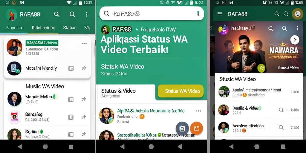 Antarmuka RAFA88 yang menarik untuk status WA video.
