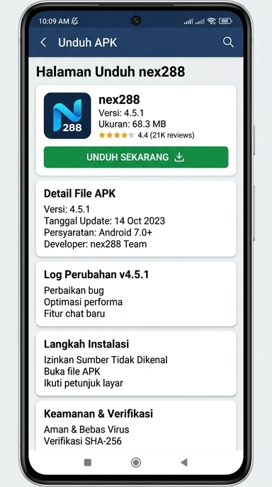 Unduh APK nex288 Terbaru untuk Android di Indonesia